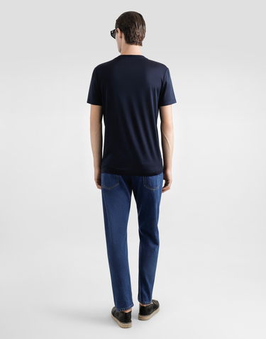 Tričko Dolce & Gabbana Dolce & Gabbana Cotton T-Shirt with DG Logo Navy | G8RN8ZFU75FS8282, 2