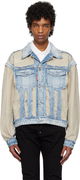 Dsquared2 Super Ripped Mixed Denim Jacket