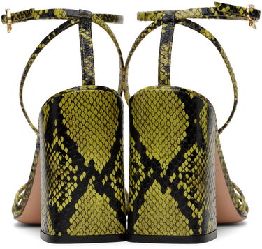 Doplnky Gianvito Rossi Gianvito Rossi Snakeskin Heeled Sandals Zelené | G32336.95RIC.BON, 1