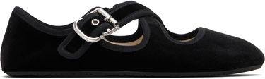 Tenisky a topánky Alaïa ALAÏA Criss Cross Velvet Ballerina Flats Čierna | AA3A046TK059, 0