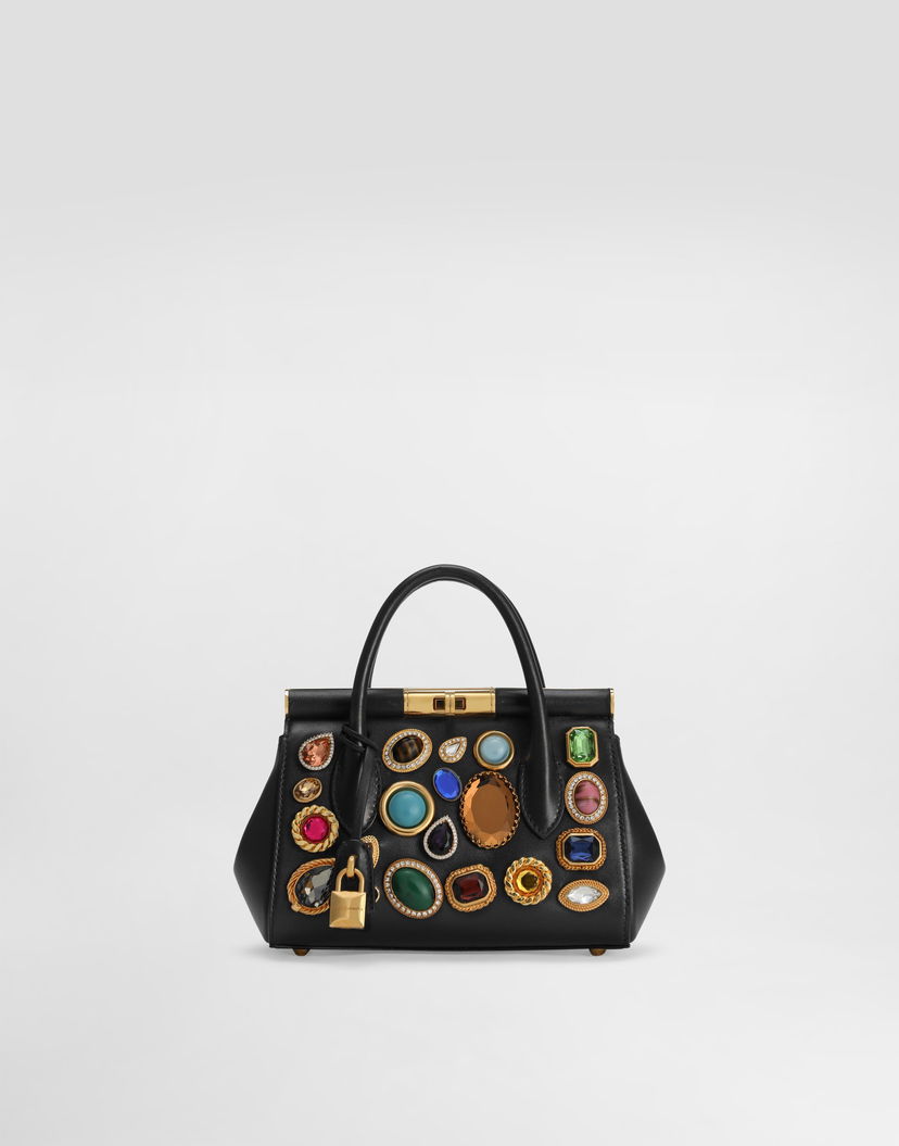 Kabelka Dolce & Gabbana Dolce & Gabbana Mini Marlene Jeweled Handbag Čierna | BB7744AP06681300