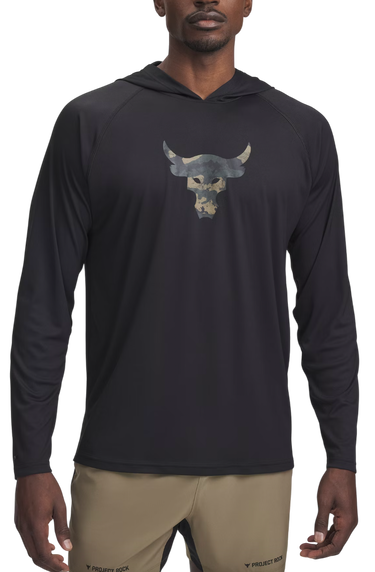 Mikina Under Armour Project Rock Iso-Chill Training Hoodie Čierna | 1389955-001, 0