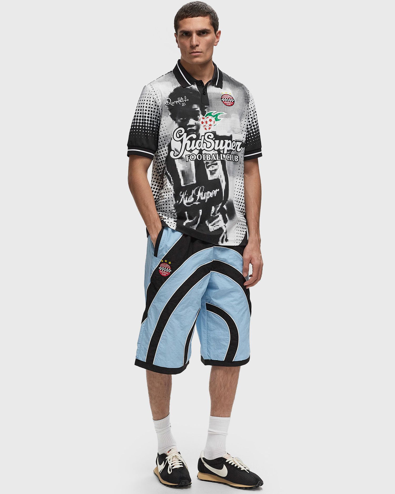 Šortky KidSuper KidSuper Studios X Ronaldinho Capri Shorts Modrá | AW24-PT-07, 1