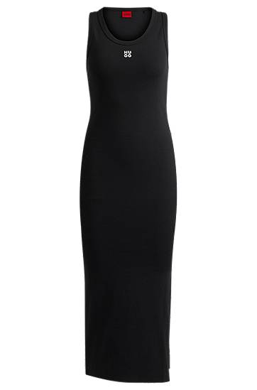 Šaty BOSS HUGO Stretch Jersey Maxi Tank Dress Čierna | 50514521, 0
