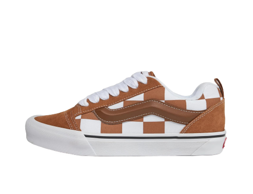 Skateboarding Vans Knu Skool Mega Check Brown Béžová | VN000CRPBRO