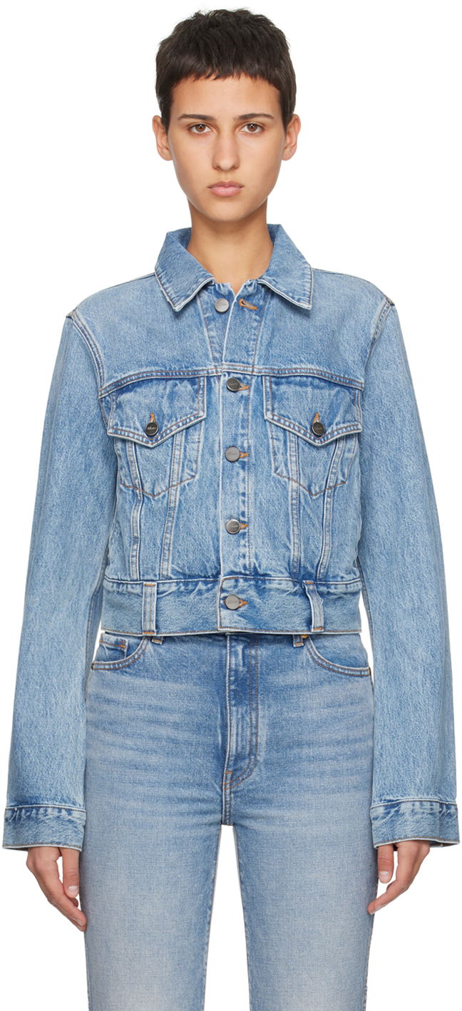 Bunda Khaite Blue 'The Rizzo' Denim Jacket Modrá | 1092-094, 0