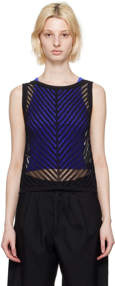 Tielko rag & bone rag & bone Melissa Knit Tank Top Čierna | WAS23P016UM16, 0