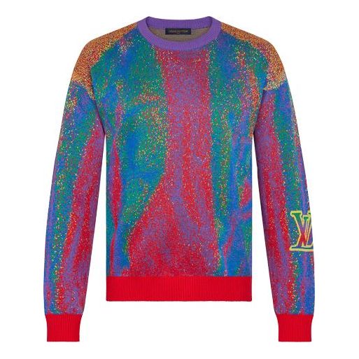 Sveter Louis Vuitton Louis Vuitton Glittered Crewneck Sweater Rôznofarebný | 1A7X9V