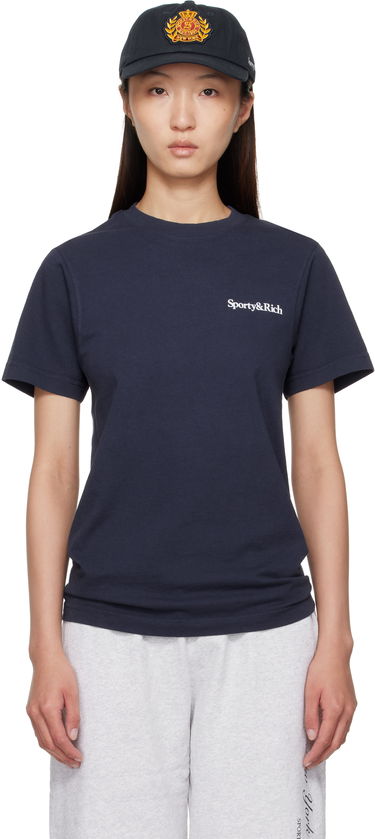 Tričko Sporty & Rich Sporty & Rich 'Health is Wealth' Tee Navy | TO043602006BL106, 0