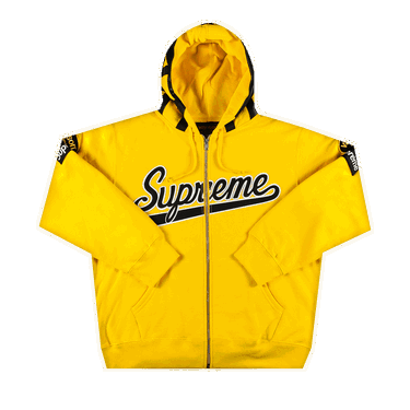Mikina Supreme Vanson Leathers Spider Web Zip Up Hooded Sweatshirt Žltá | SS21SW47 YELLOW, 0