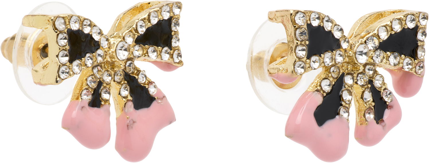 Náušnice Ottolinger Ottolinger Bow Crystal Drop Earrings Ružová | 2225150304, 1
