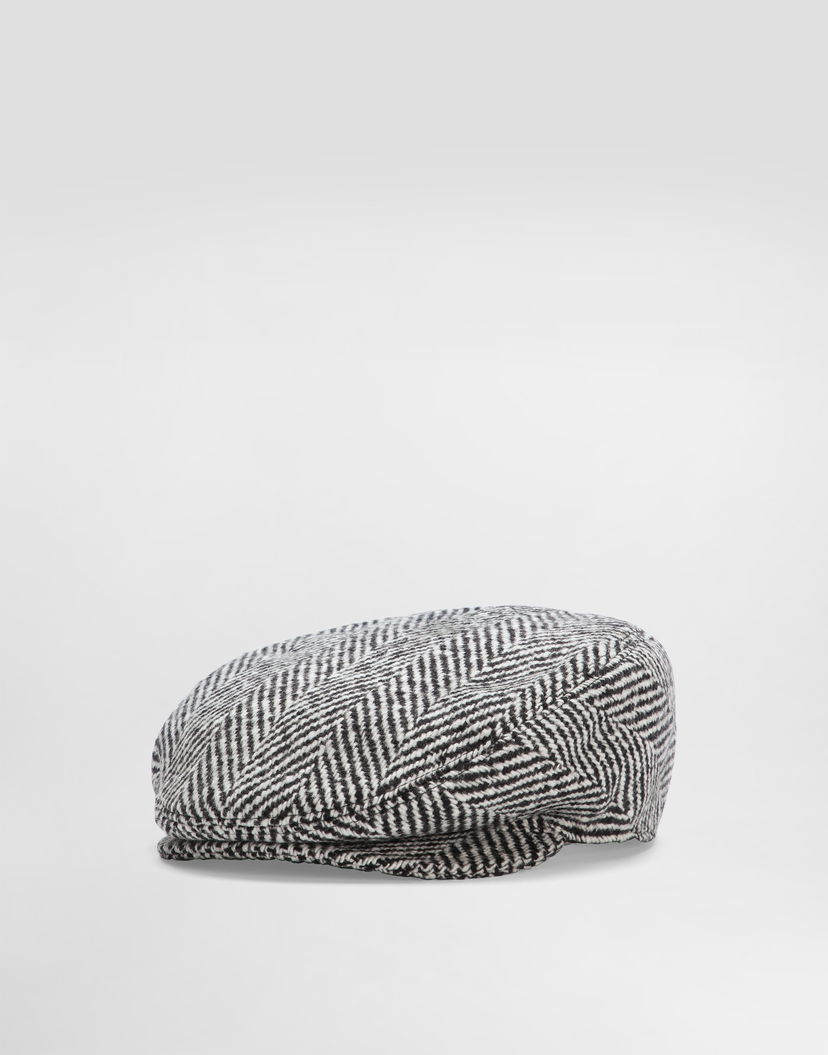 Šiltovka Dolce & Gabbana Dolce & Gabbana Shetland Chevron Flat Cap Rôznofarebný | GH587AFC2FVS8030