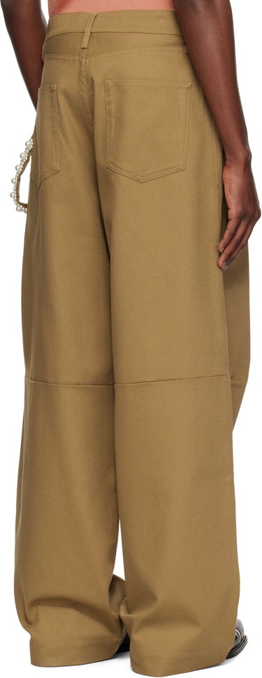 Nohavice Simone Rocha Simone Rocha Embellished Puddle Trousers Hnedá | 4131B 1074, 2