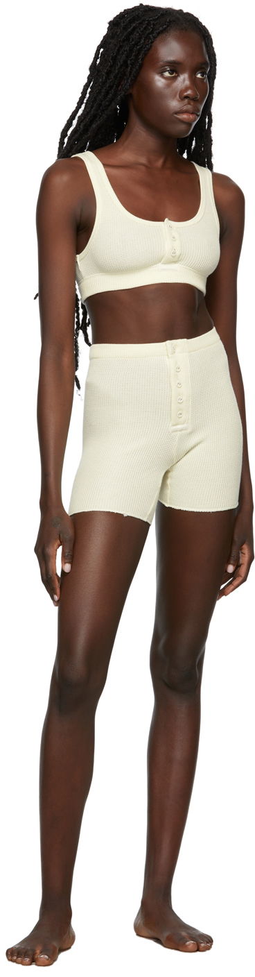 Šortky SKIMS SKIMS Waffle Boy Shorts Žltá | AP-SHO-0900, 3