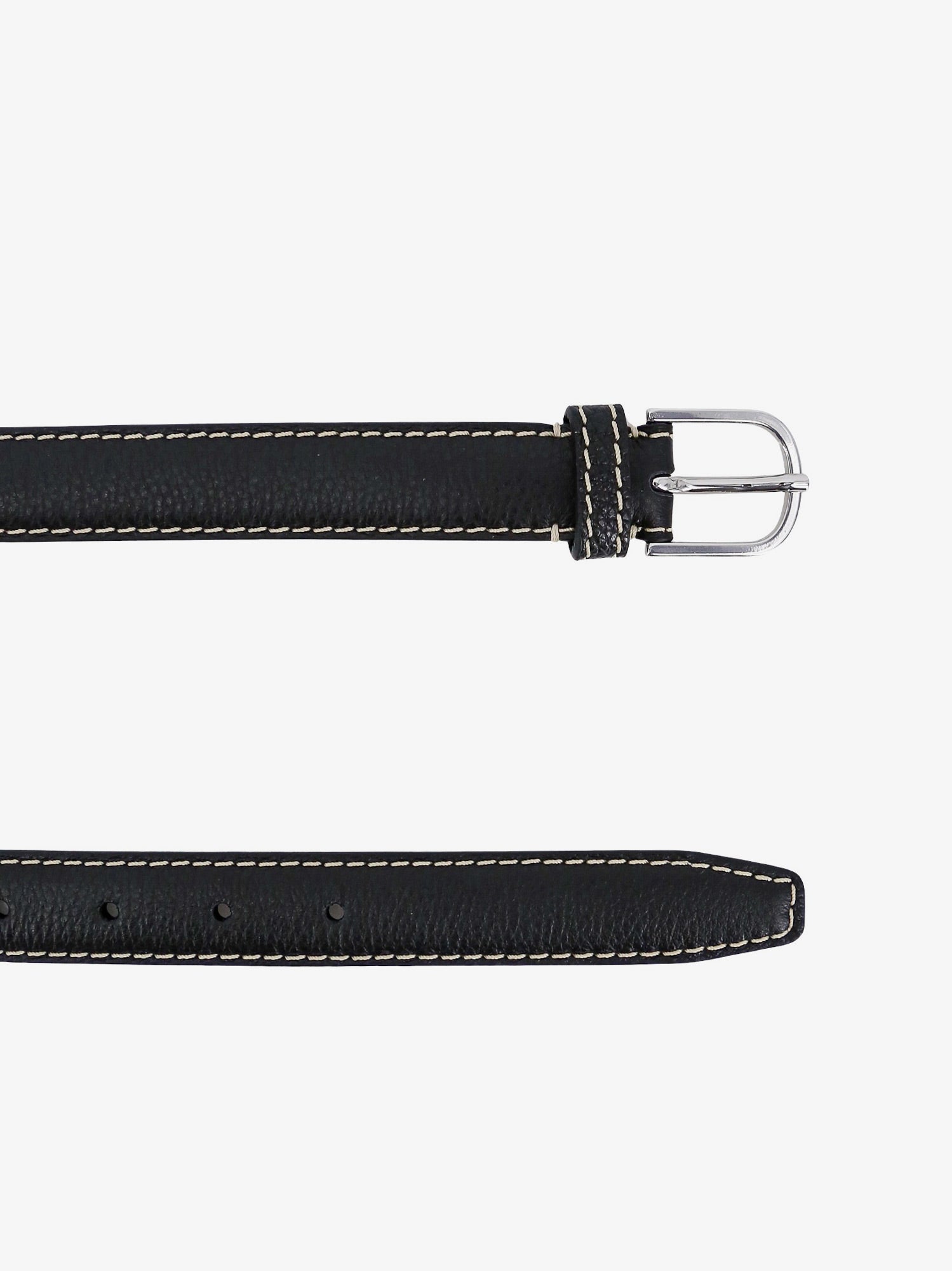 Opasok TOTEME Leather Belt With Contrast Stitching by Čierna | 233812613200, 1