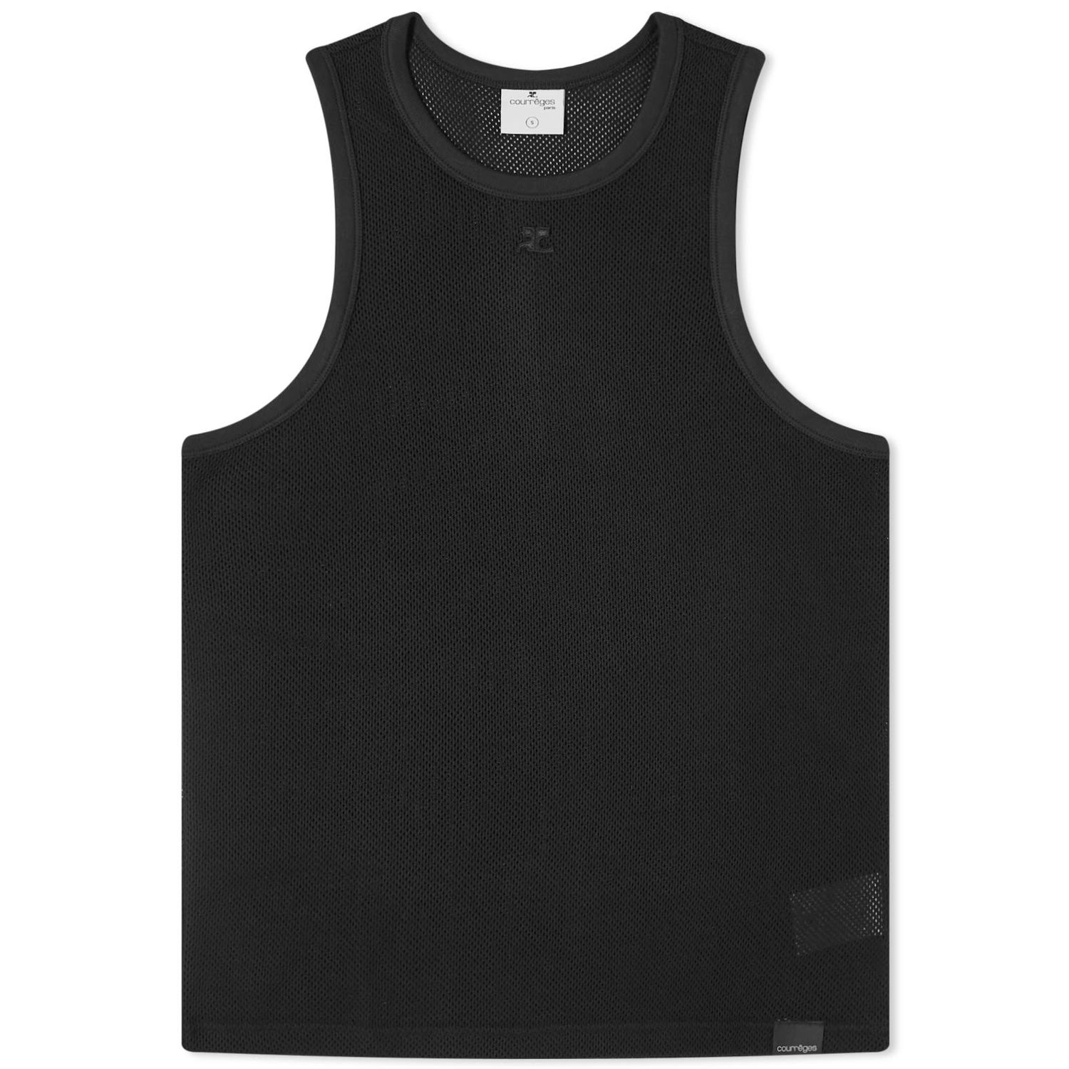Tielko Courrèges Sports Mesh Tank Top Čierna | 124JDE069JS0069-9999, 0