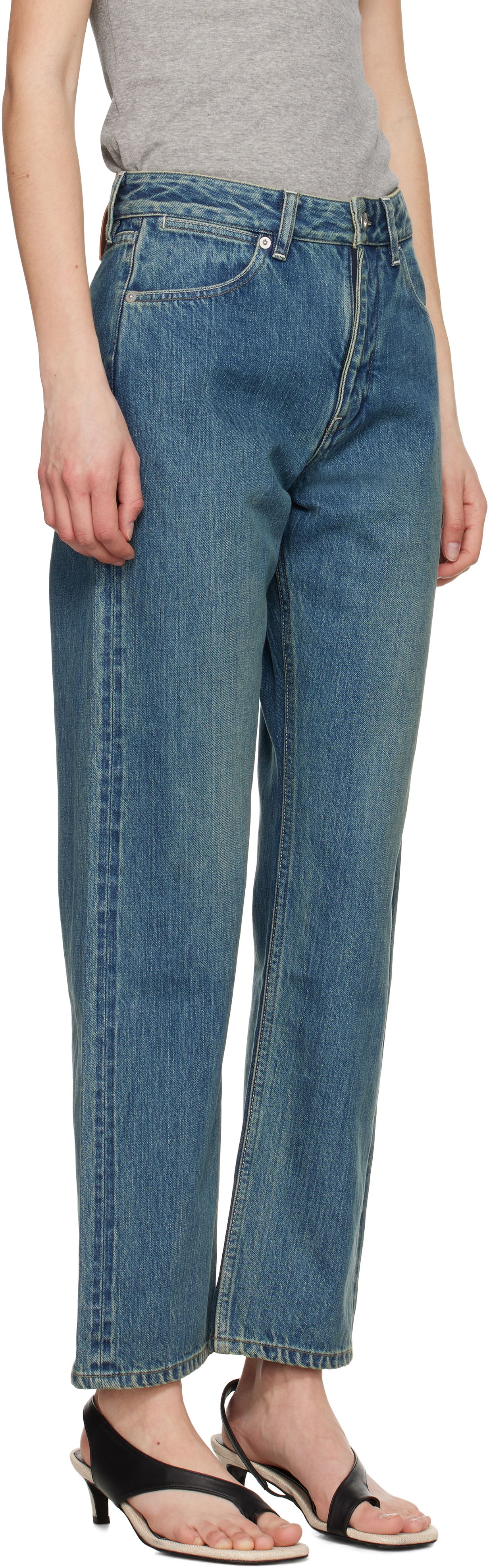 Džínsy Jil Sander Jil Sander Slim Fit Jeans Modrá | J40KA0243_J45291, 1