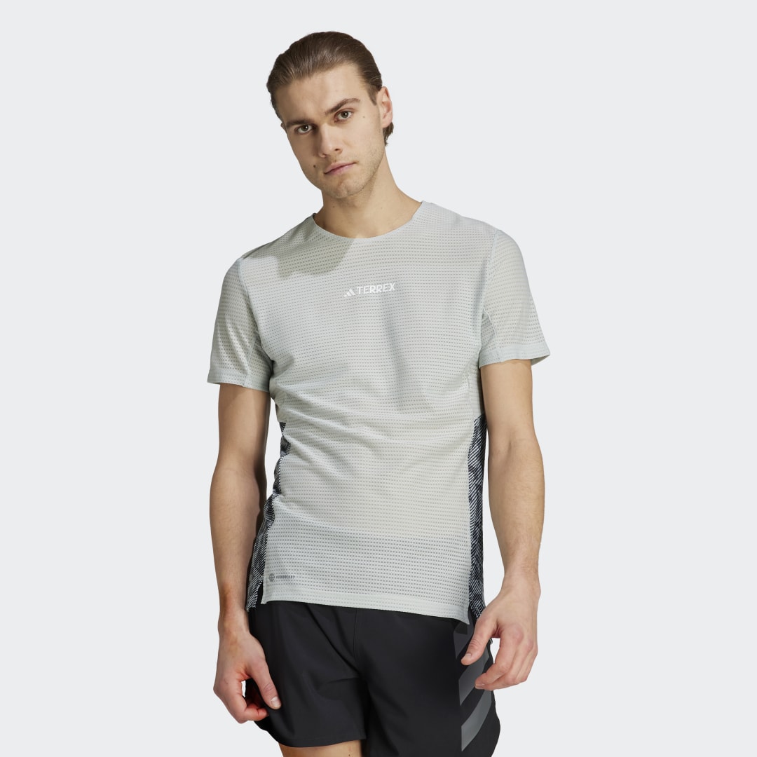 Tričko adidas Performance Terrex Agravic Pro Trail Running Tee Šedá | HZ6244, 1