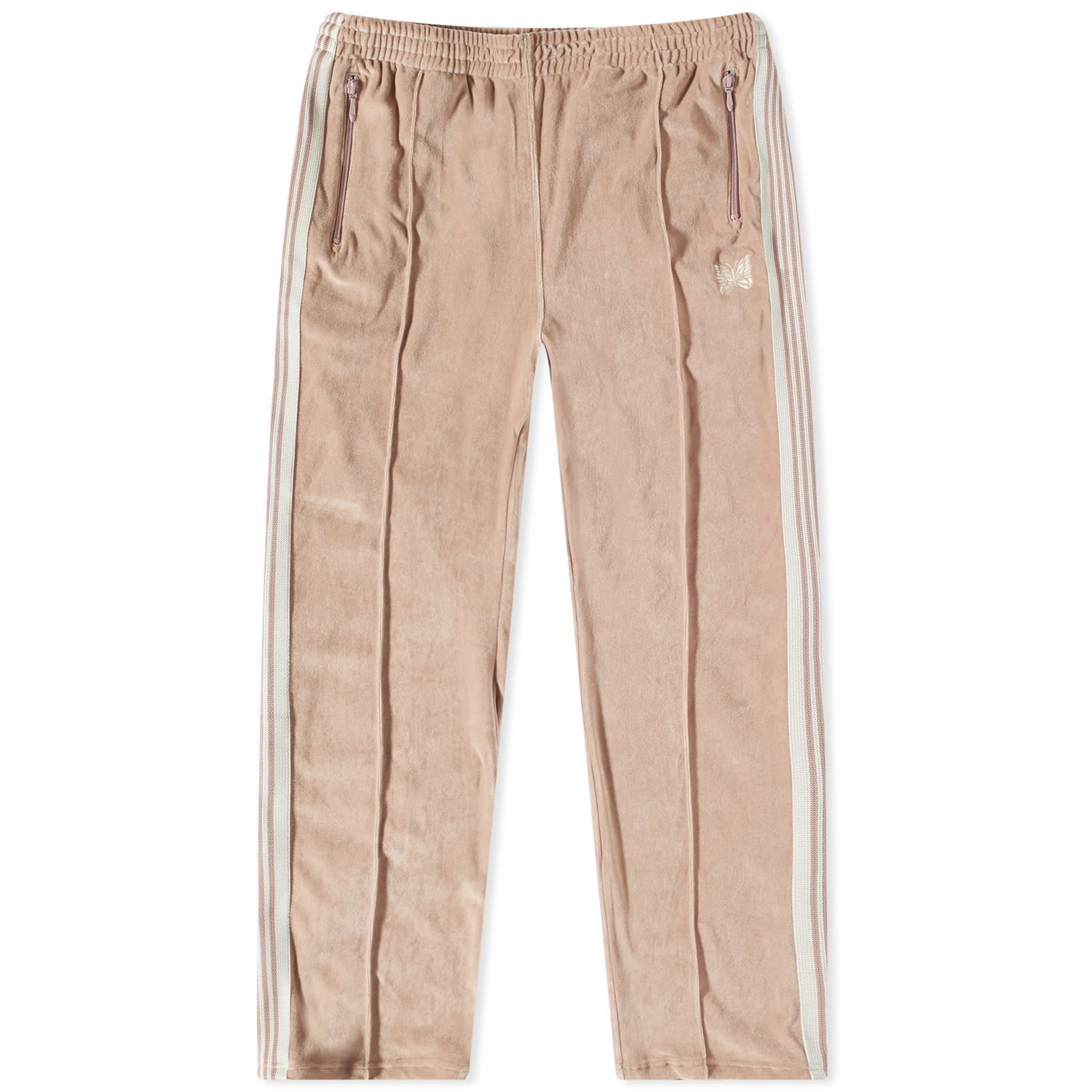 Tepláky Needles Velour Narrow Track Pants Ružová | MR293-A, 0