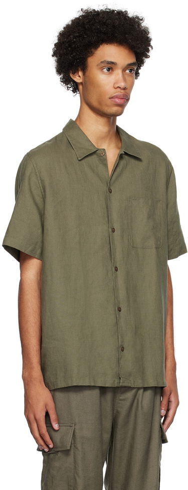 Košeľa Samsoe Samsoe Avan JF Shirt Zelené | M22200101, 1
