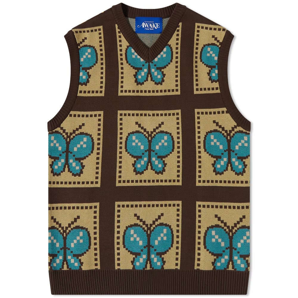 Sveter Awake NY Butterfly Sweater Vest Rôznofarebný | AWK-SP22-SW004-BRY, 0