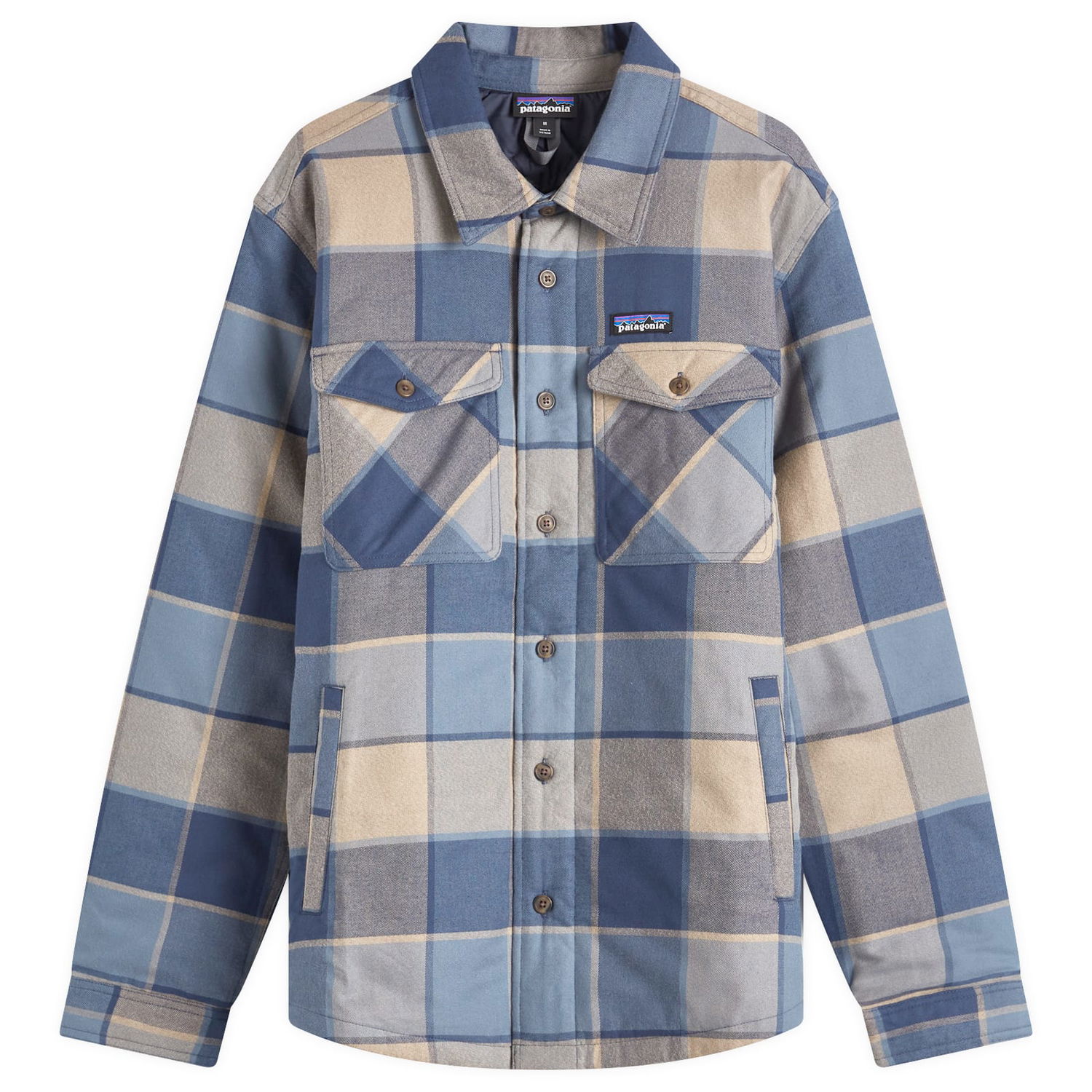 Košeľa Patagonia Insulated Fjord Flannel Shirt Modrá | 20386-WMBL, 0