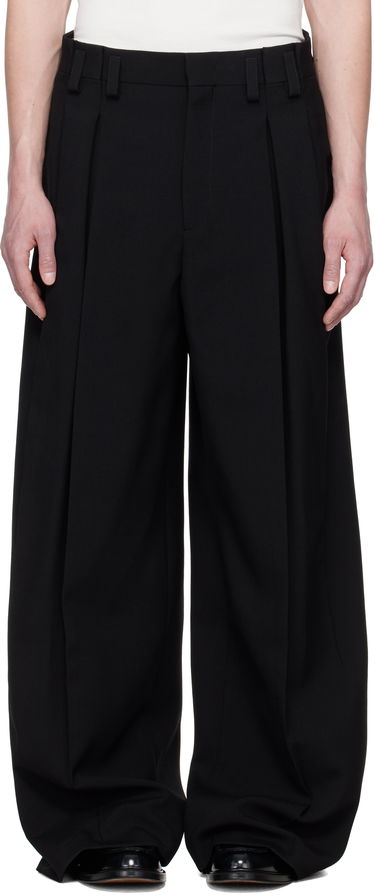 Nohavice Jil Sander Jil Sander Wool Pleated Trousers Čierna | J21KA0265_J40160, 0