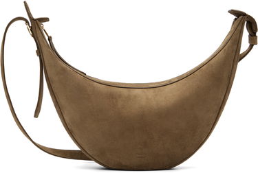 Taška cez rameno Khaite KHAITE Small Augustina Suede Crossbody Bag Hnedá | H6016-726, 0