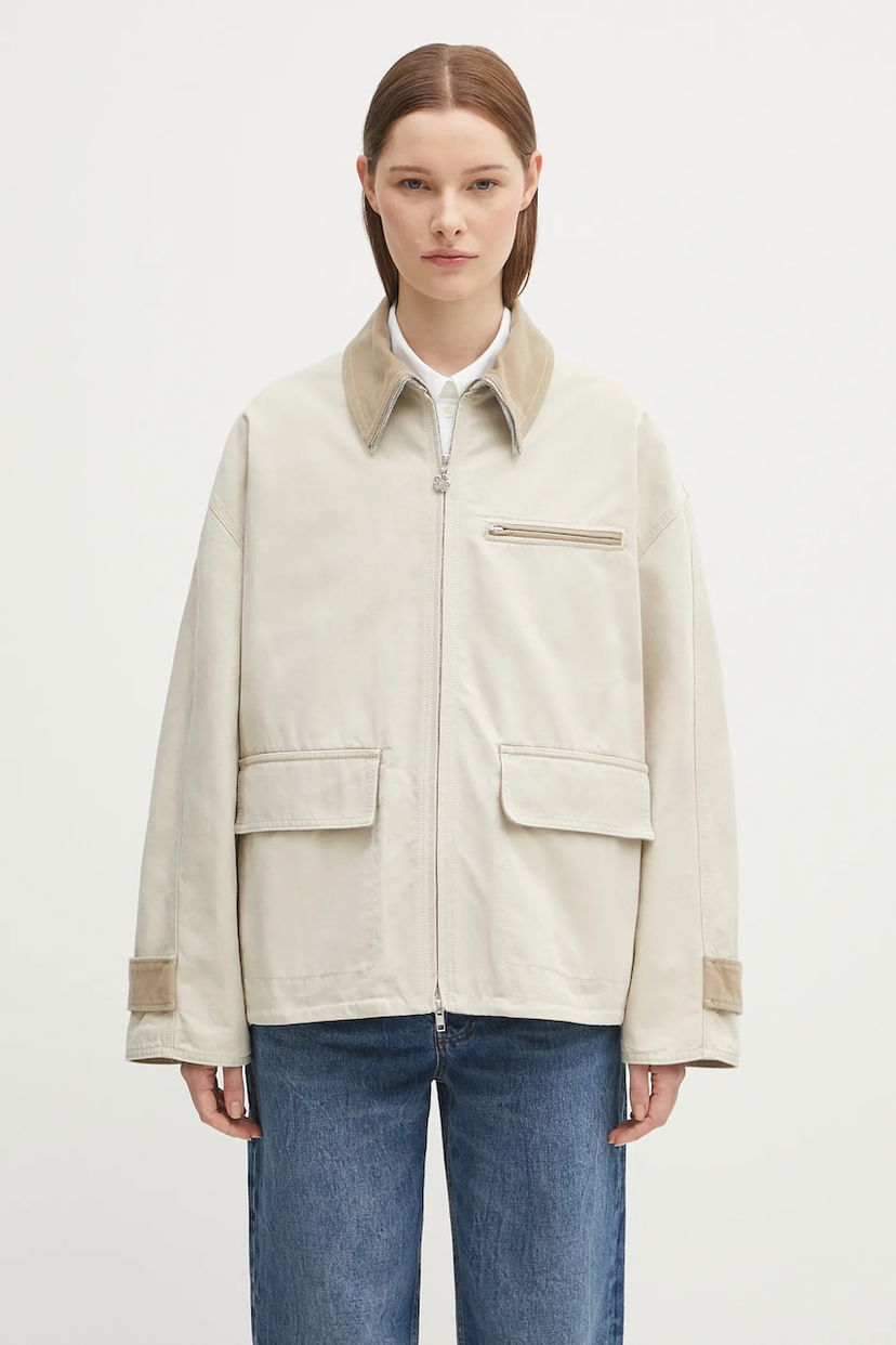 Bunda KENZO Kenzo Workwear Oversize Jacket Béžová | FF62VE2729HA