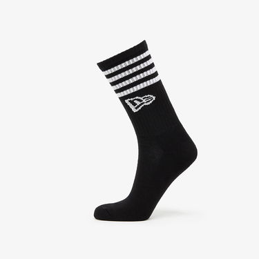 Ponožky New Era Stripe Crew 3-Pack Čierna | 13113627, 2