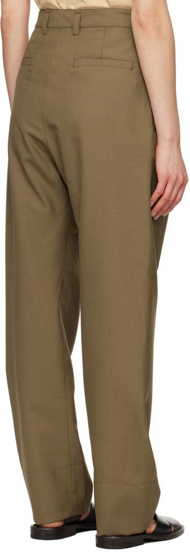 Nohavice LEMAIRE LEMAIRE Pleated Trousers Zelené | PA1093 LF414, 2