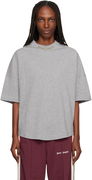 Curved Logo Collar Oversized T-shirt