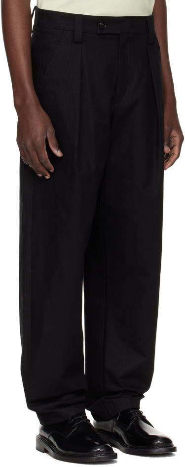 Nohavice A.P.C. A.P.C. Renato Pleated Trousers Čierna | COHHW-H08428, 1