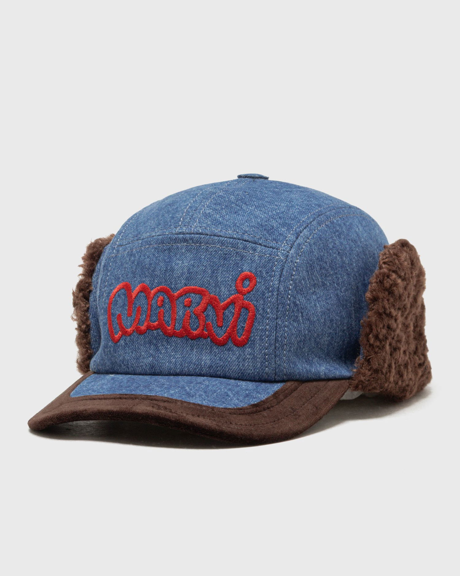 Šiltovka Marni Denim Baseball Cap with Ear Flaps Modrá | CLZC0168QS-00B96, 0
