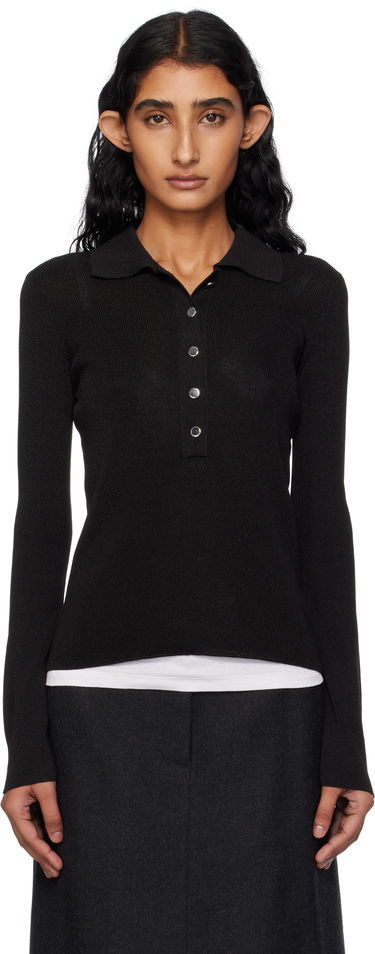 Polo tričko A.P.C. A.P.C. Mila Knit Polo Top Čierna | VIAMD-F23433, 0