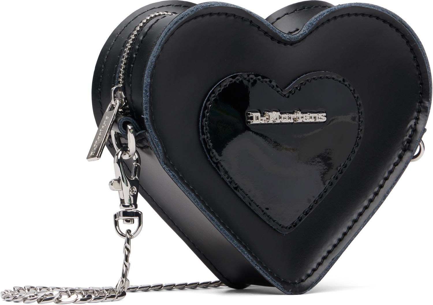 Kabelka Dr. Martens Dr. Martens Mini Heart Shaped Patent Leather Bag Čierna | AD092001, 1