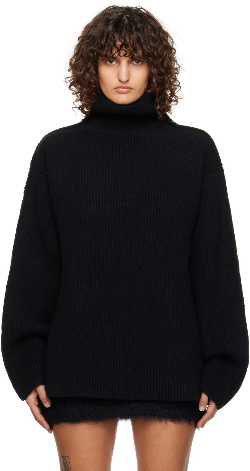 Sveter Marni Wool Turtleneck Sweater Čierna | DVMD0182A1 UFWH22