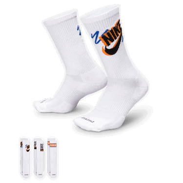Ponožky Nike Everyday Plus Mid-Calf Socks (3 Pairs) Biela | HJ9339-901, 0