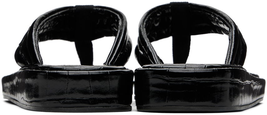 Tenisky a topánky Coperni Embossed Logo Thong Platform Sandals Čierna | COPSH37838, 1