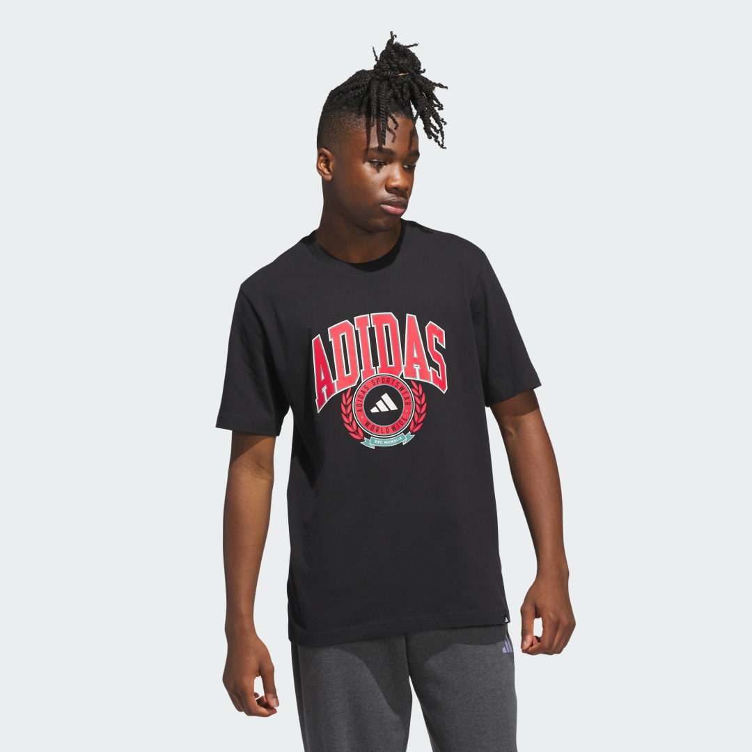 Tričko adidas Performance Graphic T-Shirt Čierna | JV8443, 0