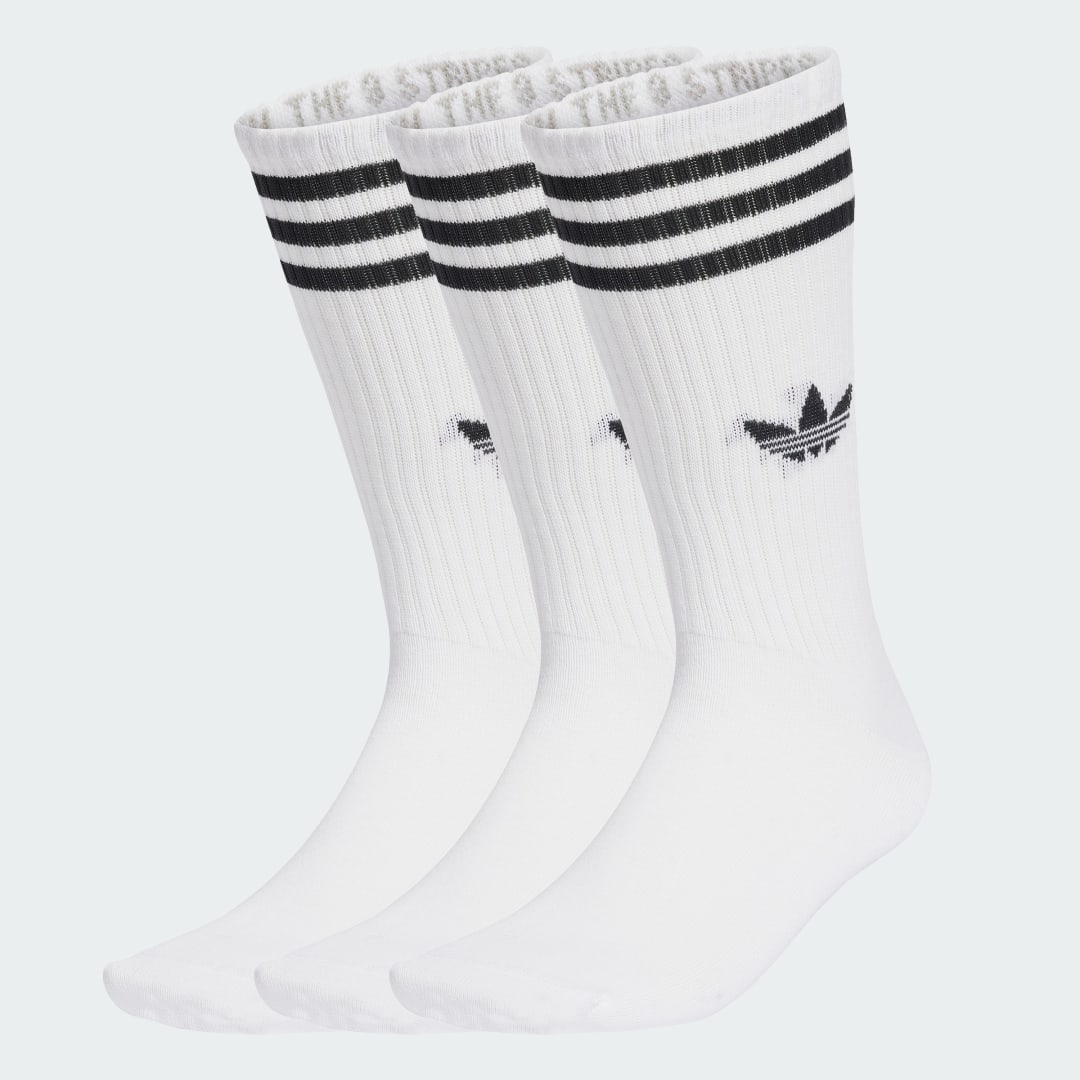 Ponožky adidas Performance 3-Stripes High Crew Socks - 3 Pairs Biela | JV7416, 0