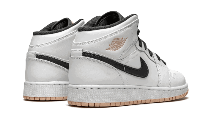 Air Jordan 1 Mid "White Arctic Orange" GS