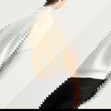 Polo tričko Jacquemus Jacquemus Croc Effect Compact Polo Shirt Béžová | 25E255KN527-2429-110, 3