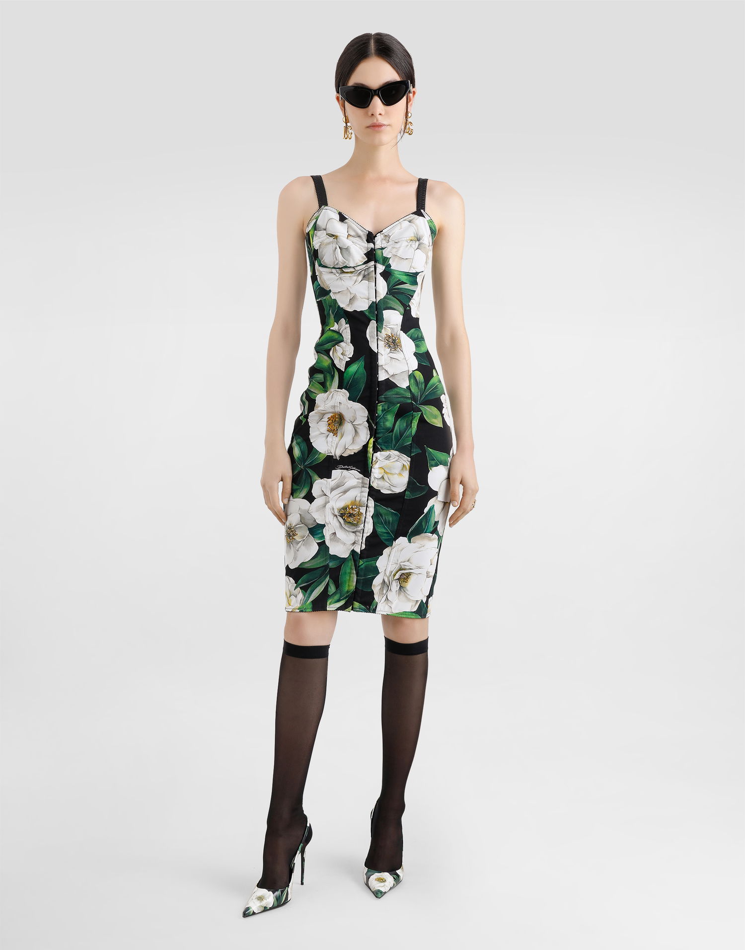 Šaty Dolce & Gabbana Dolce & Gabbana Gardenia Print Midi Dress Rôznofarebný | F6R3OTFSSK2HN5JB, 1