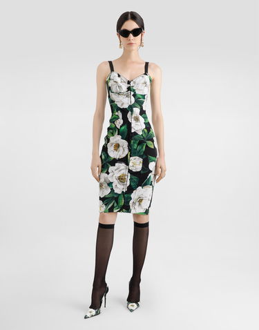 Šaty Dolce & Gabbana Dolce & Gabbana Gardenia Print Midi Dress Rôznofarebný | F6R3OTFSSK2HN5JB, 1