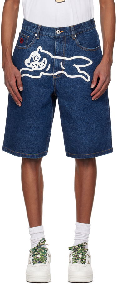Šortky BBC IceCream ICECREAM Running Dog Denim Shorts Modrá | ICD003, 0