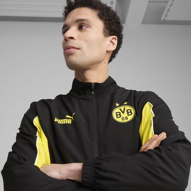 Vetrovka Puma Borussia Dortmund ftblARCHIVE Men's Track Jacket Čierna | 779108_02, 4
