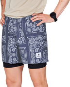 Saysky Paisley 2 In 1 5" Pace Shorts