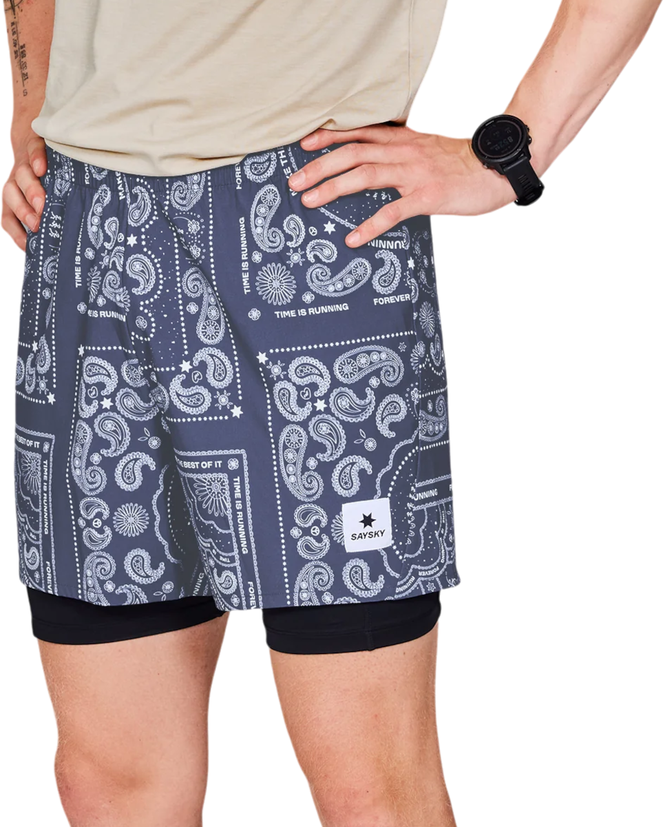 Šortky Saysky Saysky Paisley 2 In 1 5" Pace Shorts Navy | mmrsh03c1020, 0