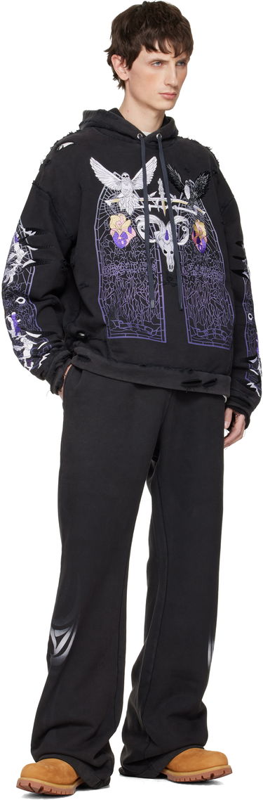 Mikina Who Decides War Eptiome Distressed Graphic Hoodie Čierna | 1110160002FW25, 3